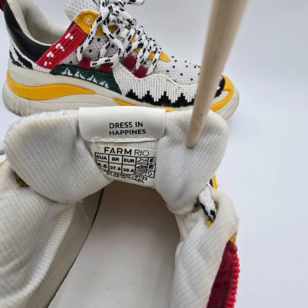 FARM Rio Irie Beaded Platform Sneakers in Multi color - Picture 7 of 8